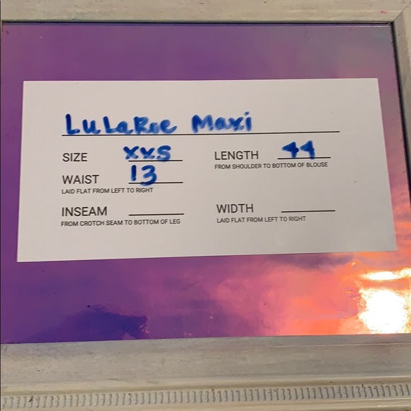 Lularoe NWOT beautiful maxi skirt or dress! - Picture 6 of 6